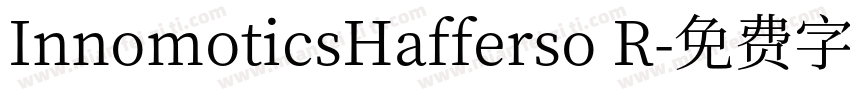 InnomoticsHafferso R字体转换
